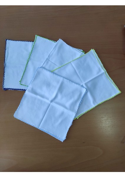 Ağız Mendili Erkek Bebek 10'lu Pamuklu Yumuşak Kumaş 20*20 cm