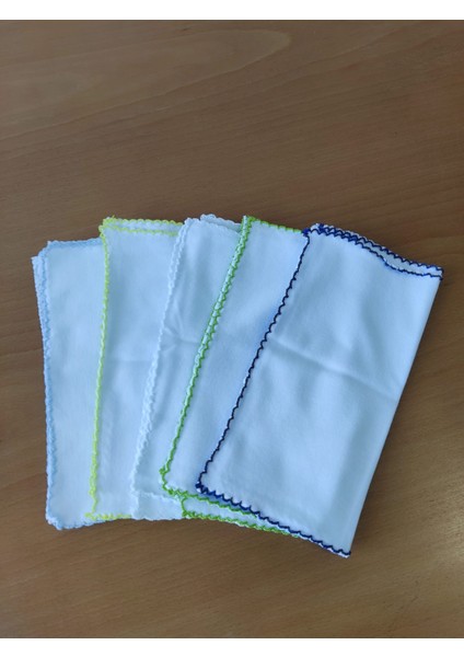 Ağız Mendili Erkek Bebek 10'lu Pamuklu Yumuşak Kumaş 20*20 cm