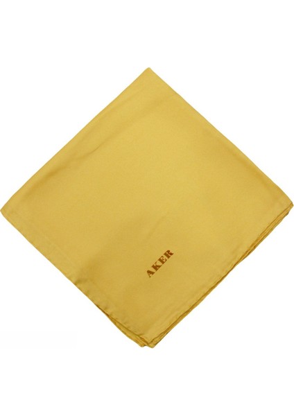 Düz Ipek Eşarp Twill - Sarı 962