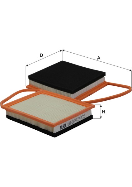 Hava Filtresi Cıtroen C-Elysee 1.6hdi (2013-.); Peugeot; 1.6hdi (2013-.)