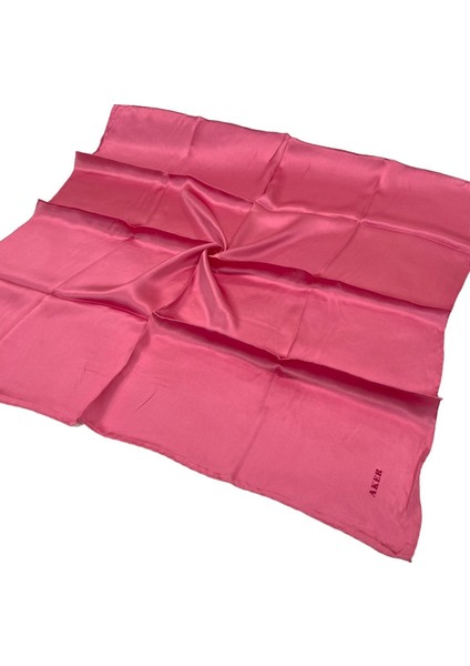 Düz Ipek Eşarp Sura - Şeker Pembe 396