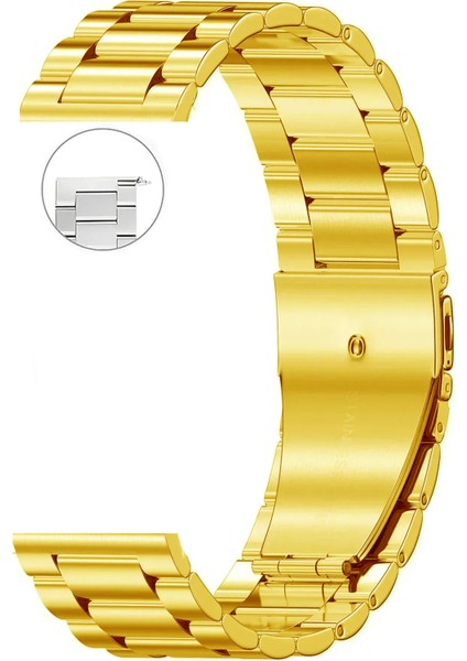 20MM Fossil-Welder-Casio-Seiko-Omega-Armani Saat Uyumlu Metal Saat Kordonu Kayışı METAL20