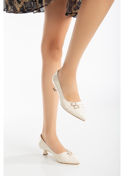 Suins Shoes Suins Bernelle Model Kadın Mini Topuklu Taşlı Stiletto Ayakkabı fiyatları
