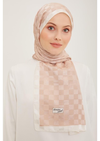 Trend Janjan Şal - Dama - Soft Pudra 08