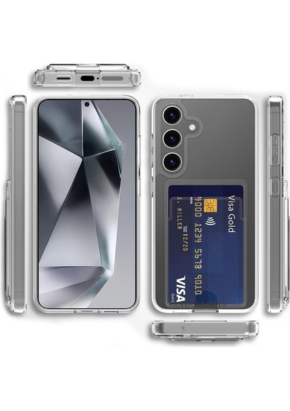 Samsung Galaxy A25 Kılıf Cardy Şeffaf Kartlık Cepli Kapak fiyatları