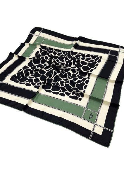 Twill Eşarp - 2135 - Yağ Yeşili