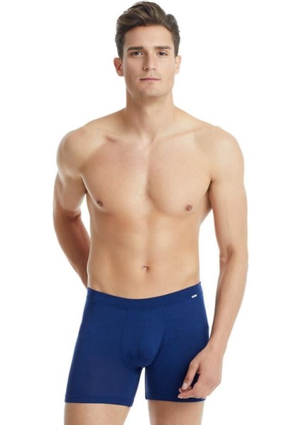 Mr. Hero Blackspade Erkek Tekli Modal Silver Boxer, 9313-BS Lacivert