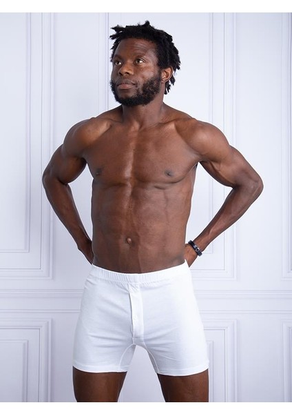 Eros Erkek 2'li Boxer 033-ERS Beyaz