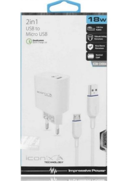 Ev Tipi 18W 2in1 Usb/micro Hızlı Şarj Cihazı fiyatları