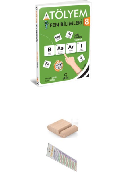 2025 8. Sınıf LGS Fen Bilimleri Atölyem + Telefon Tutucu - Soru Çözüm Ayracı
