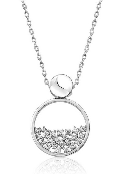 925 Ayar Gümüş Çiğ Damlası Kadın Kolye