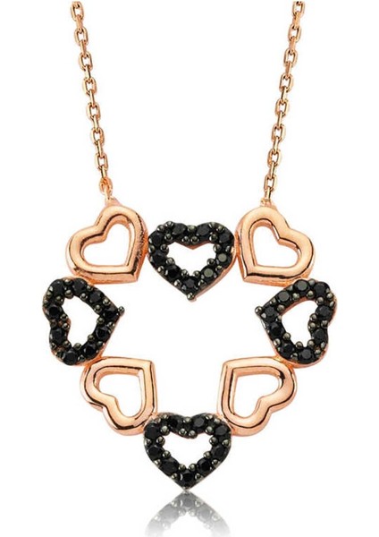 925 Ayar Gümüş Kalpli Aşk Kadın Kolye