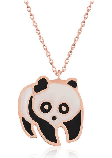 925 Ayar Gümüş Panda Kadın Kolye