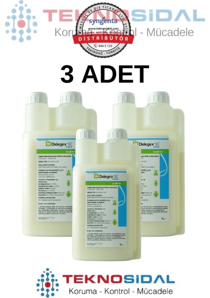 Sygenta Delegex Sc 1 Litre | 3 Adet | 1l x 3 | Kampanya