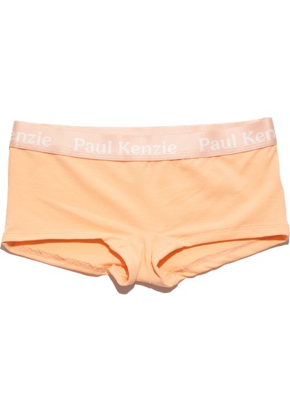 Tekli Kadın Boyshort Külot - Peach Fuzz