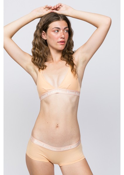 Tekli Kadın Boyshort Külot - Peach Fuzz fırsatları