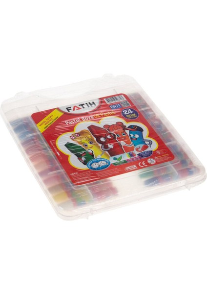 Pastel Boya 24 Renk Plastik Çantalı 503727 3703