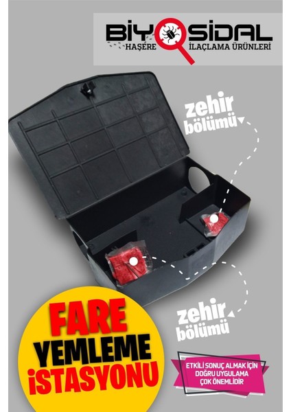 Fare Yemleme Istasyonu 5 Adet (Yem Dahildir)