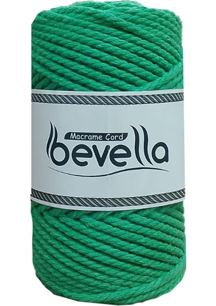 Premium 3 Büküm Burgulu Pamuk Makrome Ipi 3 mm 250 gr Benetton Yeşil fiyatları