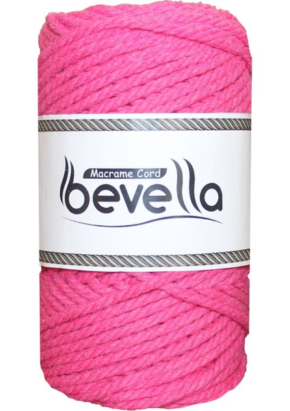 Premium 3 Büküm Burgulu Pamuk Makrome Ipi 3 mm 250 gr Fuşya fiyatları