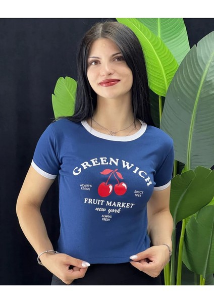 Kiraz Baskılı T-Shirt