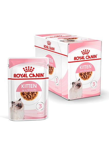 Kitten Jelly Pouch Yavru Kedi Yaş Maması 12x85 gr
