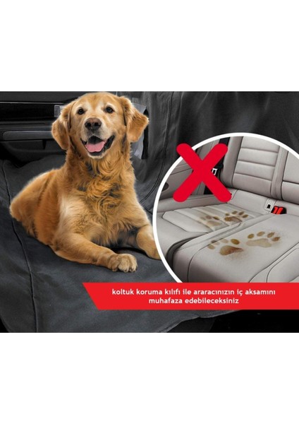 Ankaflex Araç Içi Sıvı-Su Geçirmez, Kedi Köpek Evcil Hayvan Koltuk Örtüsü,şilte