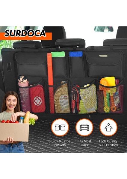 Ankaflex 8 Cepli Araba Koltuk Arkası Koltuk Organizer Araba Koltuk Filesi Oto Içi Aksesuar
