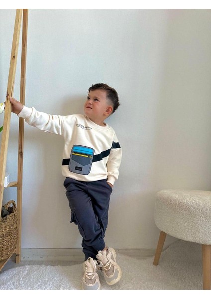 Yeni Sezon Erkek Çocuk Kargo Cepli 2 Parça Eşofman Takımı modelleri