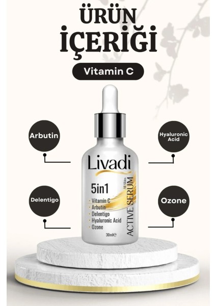 Aktif Serum Cilt Tonu Eşitleme Antiaging Leke Aydınlatıcı Nemlendirici Oxygen 30 ml