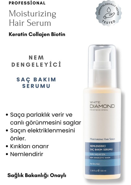 Kuru Yıpranmış Saçlar Için Şampuan 500 ml Nem Terapi Saç Bakım Serumu 100 ml Saç Bakım Seti
