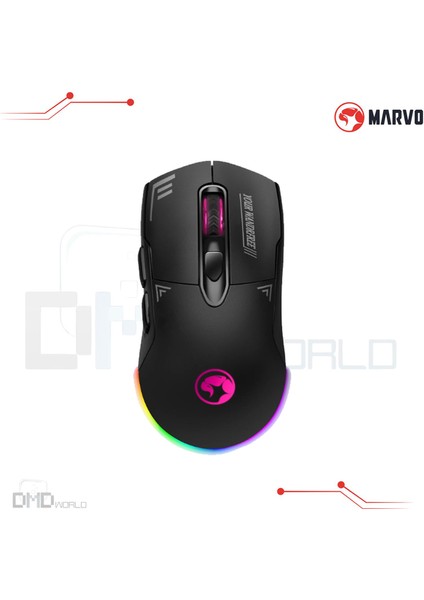 M803W Bk RGB Kablosuz Oyuncu Mouse