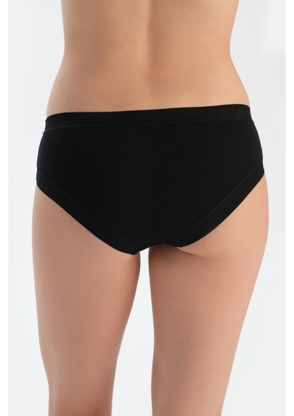 Siyah Basic Paça ve Bel Dantel Detaylı Hipster Külot indirimleri