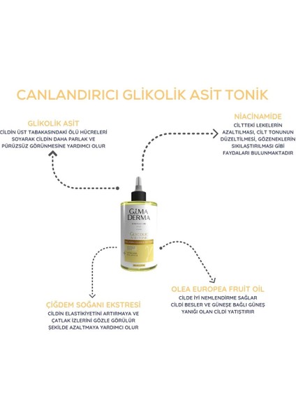Ikili Canlandırıcı Glikolik Asit Tonik Seti fiyatları
