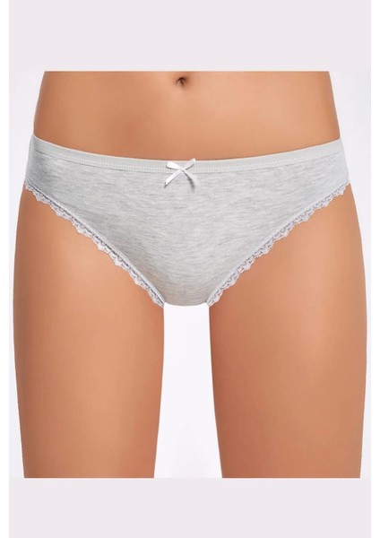 Melanjlı Dantelli Kadın Bikini Külot 5 Adet