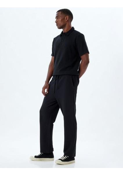 Eşofman Altı Beli Bağcıklı Cep Detaylı Pamuklu 5WAM40028MK fiyatları