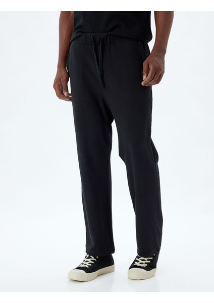 Eşofman Altı Beli Bağcıklı Cep Detaylı Pamuklu 5WAM40028MK modelleri