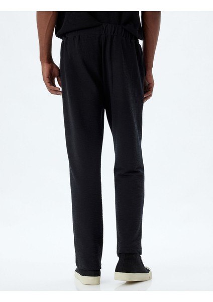 Eşofman Altı Beli Bağcıklı Cep Detaylı Pamuklu 5WAM40028MK fırsatları