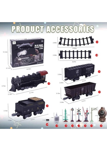 R/c Big Scale Classical Steam Train Set