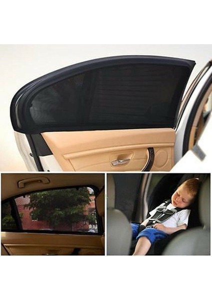 2 x Uv Koruma Araba Oto Güneş Işığı Gölge Araba Arka Yan Pencere Perdeleri