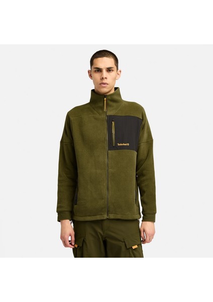 Polartec Mıx Medıa Full Zıp Fleece Erkek Yeşil Ceket TB0A6Y563021