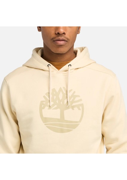 Kennebec Rıver Tree Logo Hoodie Erkek Bej Sweatshirt TB0A2BJHEFL1