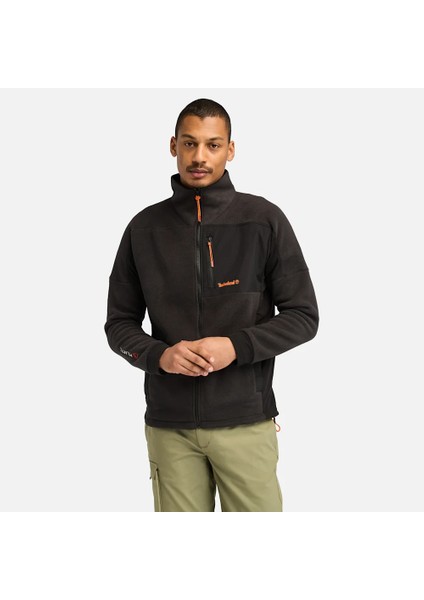 Polartec Mıx Medıa Full Zıp Fleece Erkek Siyah Ceket TB0A6Y560011
