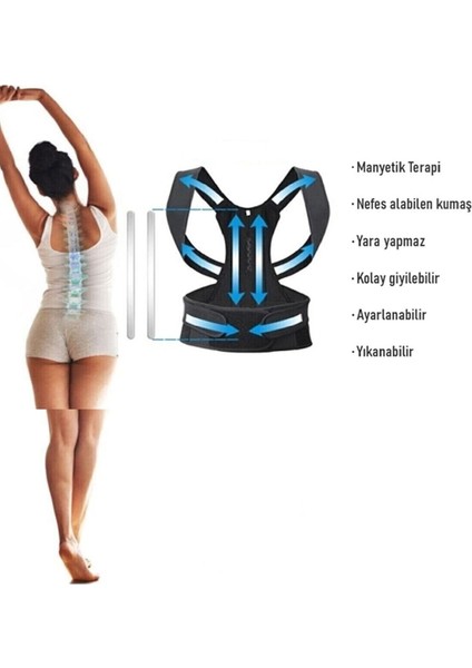 Ankaflex Dik Durus Korsesi Balenli Korse Bel ve Sırt Korsesi fırsatları