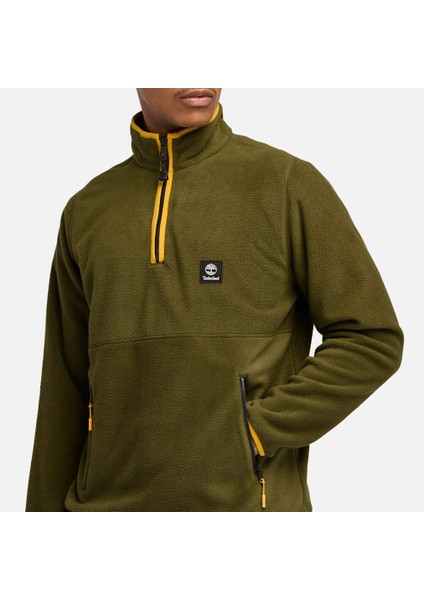 1/4 Zip Polar Fleece Erkek Yeşil Ceket TB0A65WK3021 modelleri