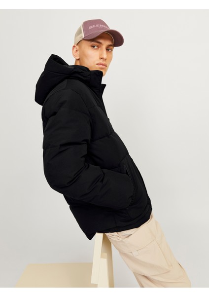 Jack & Jones Jjeotto Puffer Jacket Sn Erkek Siyah Ceket 12258416-02