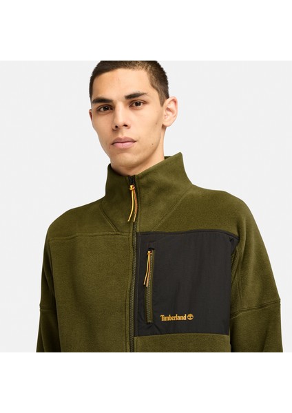 Polartec Mıx Medıa Full Zıp Fleece Erkek Yeşil Ceket TB0A6Y563021