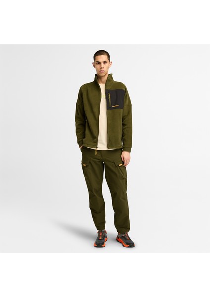 Polartec Mıx Medıa Full Zıp Fleece Erkek Yeşil Ceket TB0A6Y563021