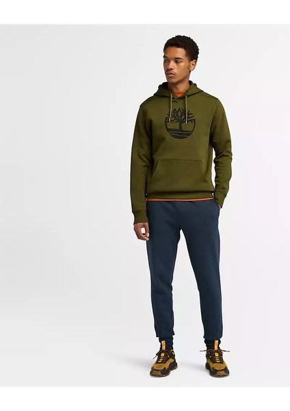 Kennebec Rıver Tree Logo Hoodie Erkek Yeşil Sweatshirt TB0A2BJH3021