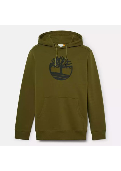 Kennebec Rıver Tree Logo Hoodie Erkek Yeşil Sweatshirt TB0A2BJH3021